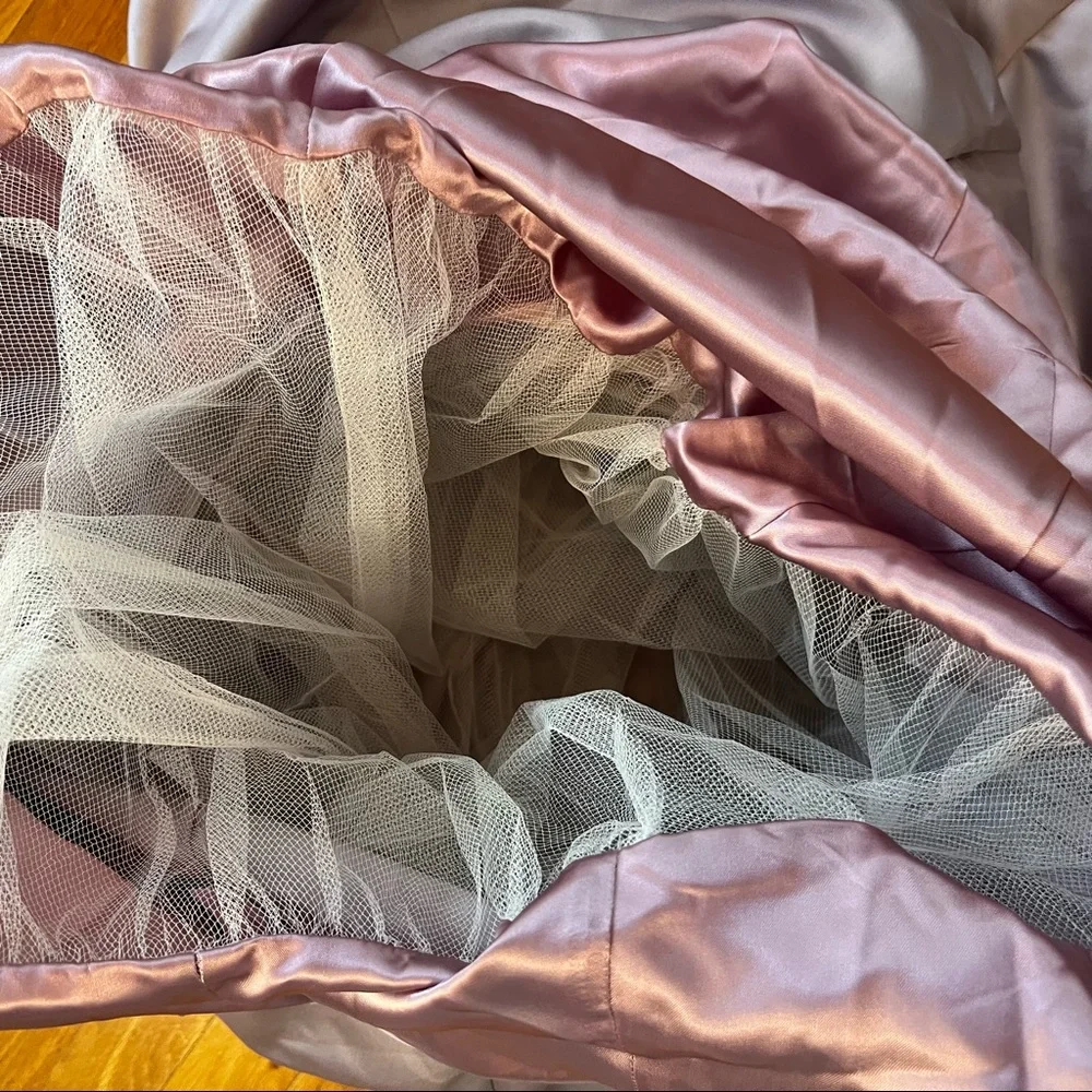 Jessica McClintock Vintage Bridal Lavender Floor Length Dress - Picture 5 of 7